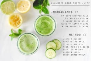 Cucumber Mint Green Juice | Simply Happenstance