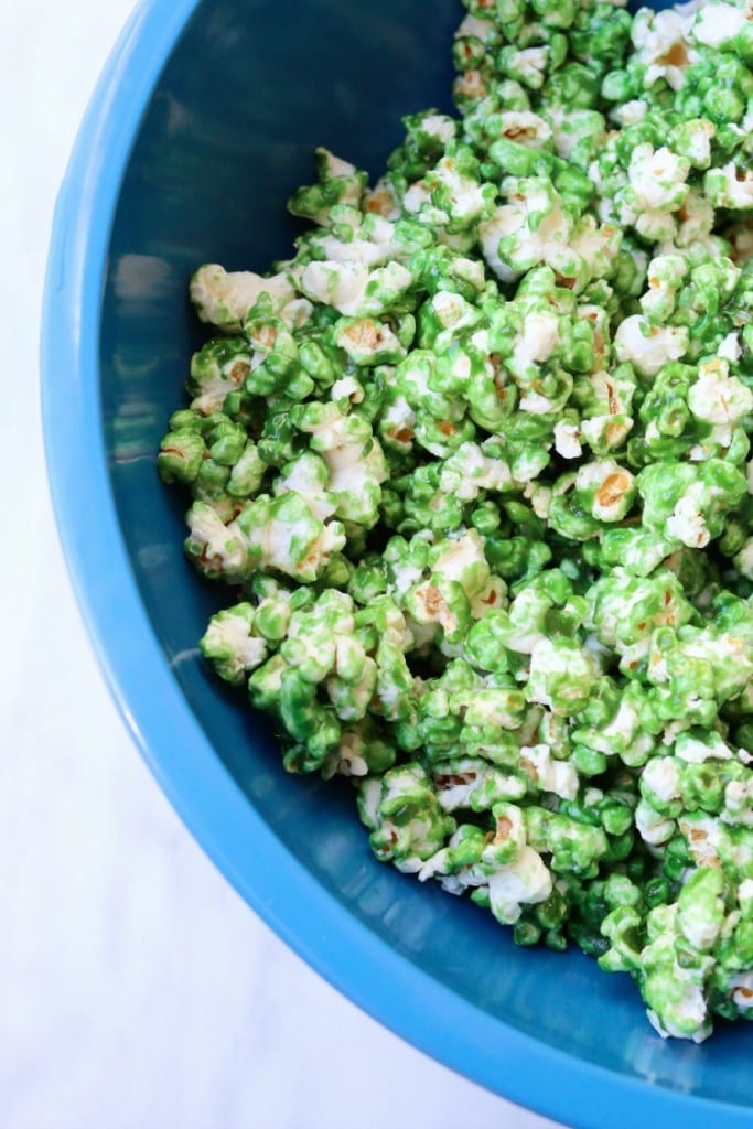 Green Caramel Corn for St. Patrick's Day
