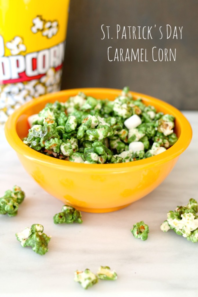 St. Patrick's Day Caramel Corn, perfect for your little leprechauns.