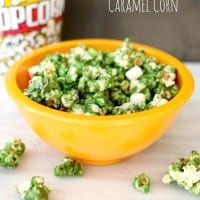 St. Patrick's Day Caramel Corn, perfect for your little leprechauns.