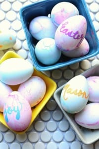 Easy Craft Easter Eggs perfect for Spring and a fun activity with the kids.