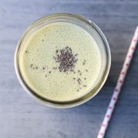 Easy and tasty. Let's beat the Monday's with this healthy peanut butter smoothie with chia seeds