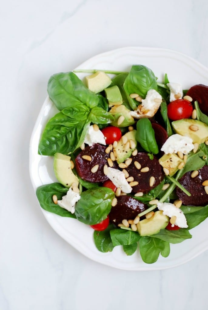 Beet Caprese Salad Recipe via Simply Happenstance #capresesalad #beets