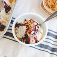 Homemade Blueberry Cheesecake Ice Cream #summer #fourthofjuly #homemade #icecream