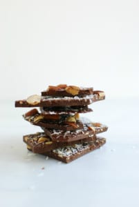 Dark Chocolate, Roasted Almonds, Coconut and Sea Salt (simplyhappenstance.com)