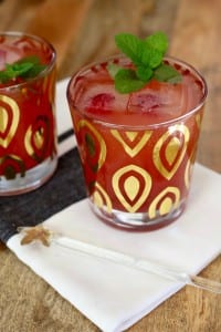 Bubbly Blood Orange and Raspberry Sparkler