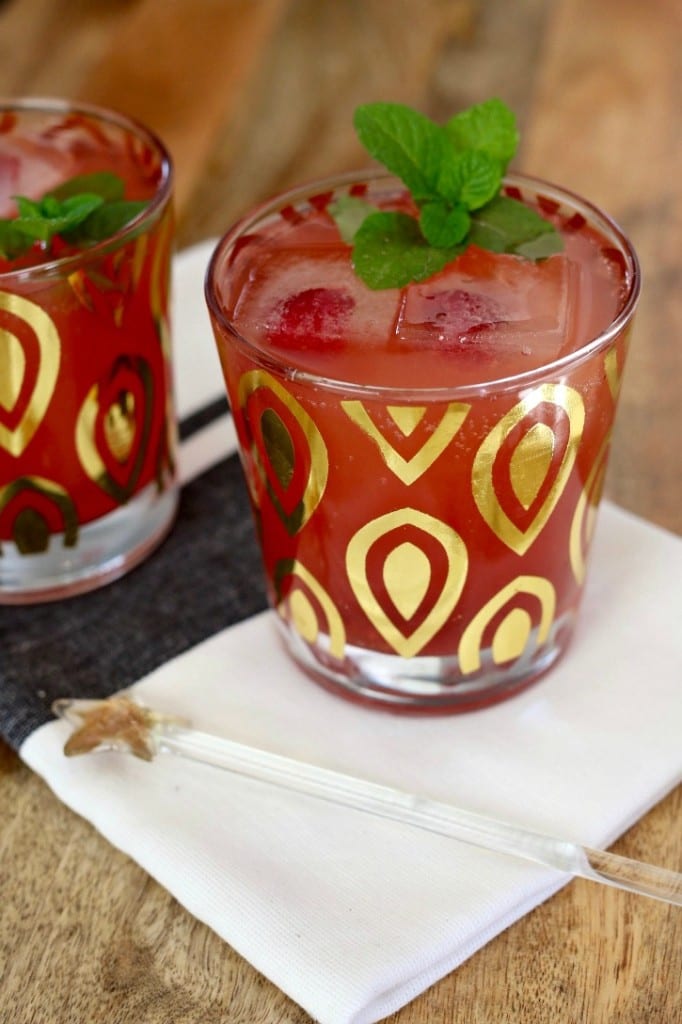 Blood Orange and Raspberry Sparkler Simply Happenstance