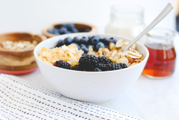 Berry Quinoa Bowl with Roasted Coconut and Slivered Almonds-36